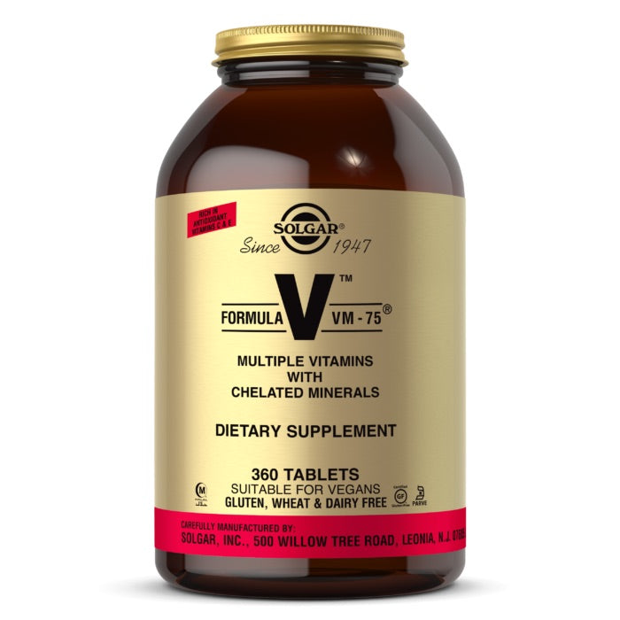 Solgar, VM-75, 360 Tablets UPC 033984011847 | HiLife Vitamins